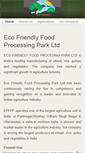 Mobile Screenshot of ecofriendlyfood.in